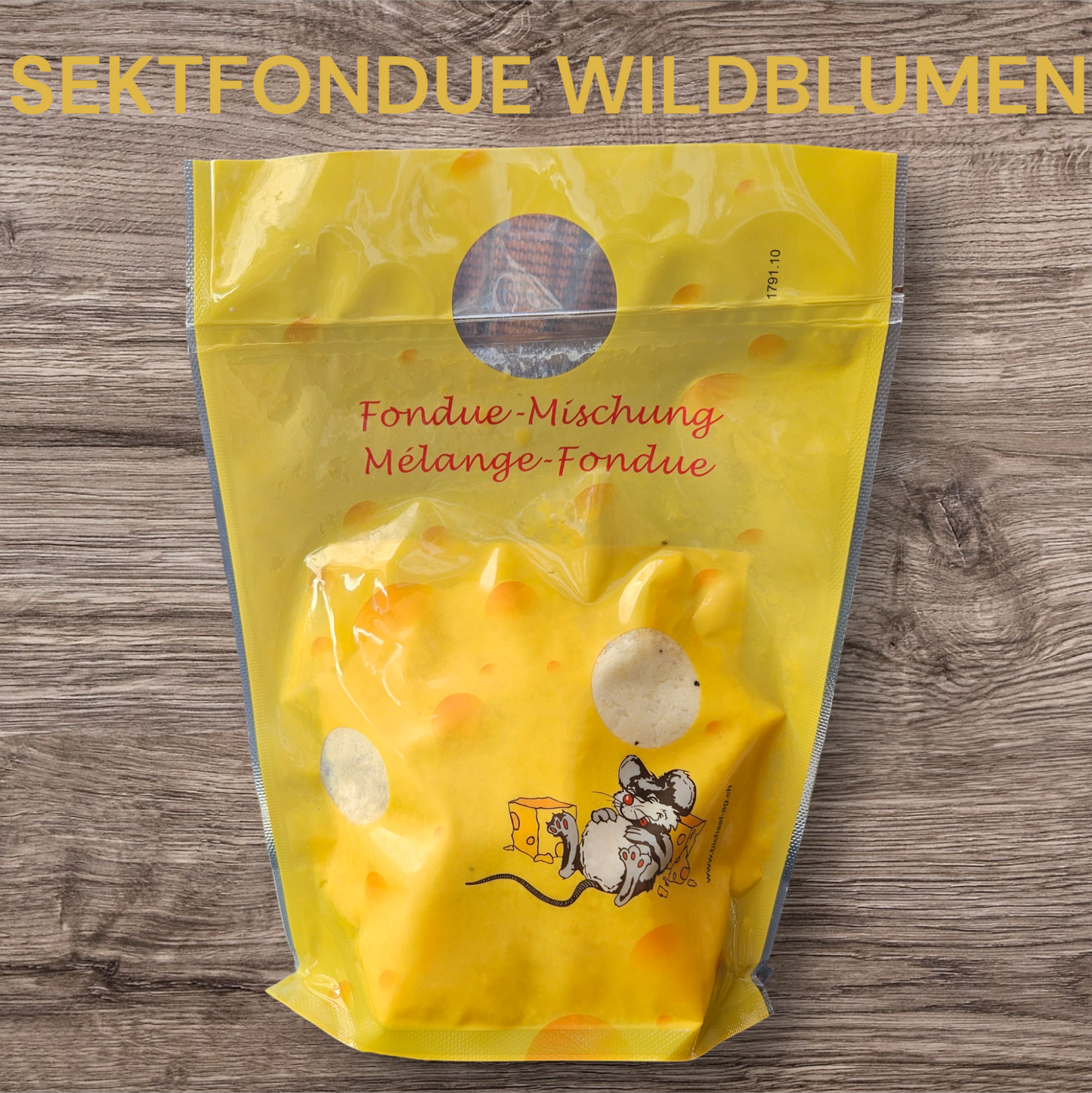 Fondue mit Sekt und Wildblumen